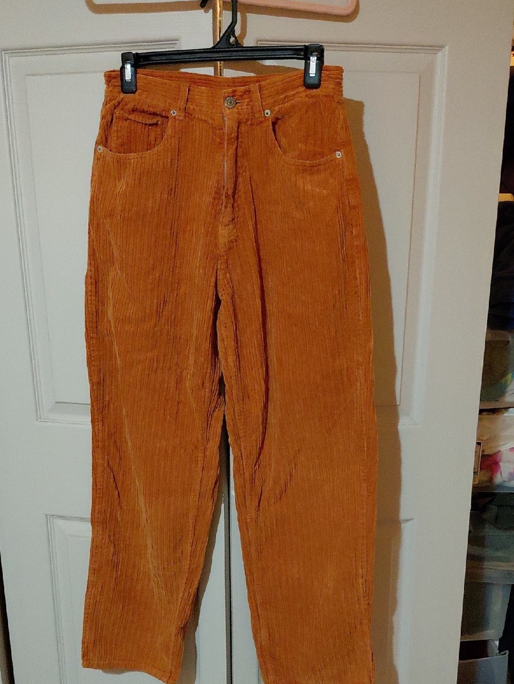 BDG Burnt Orange High-Rise Baggy Corduroy Pants